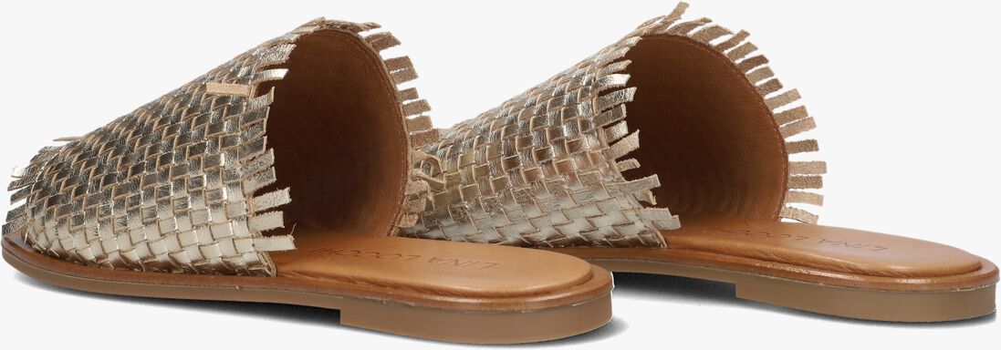 gouden lina locchi slippers l1139