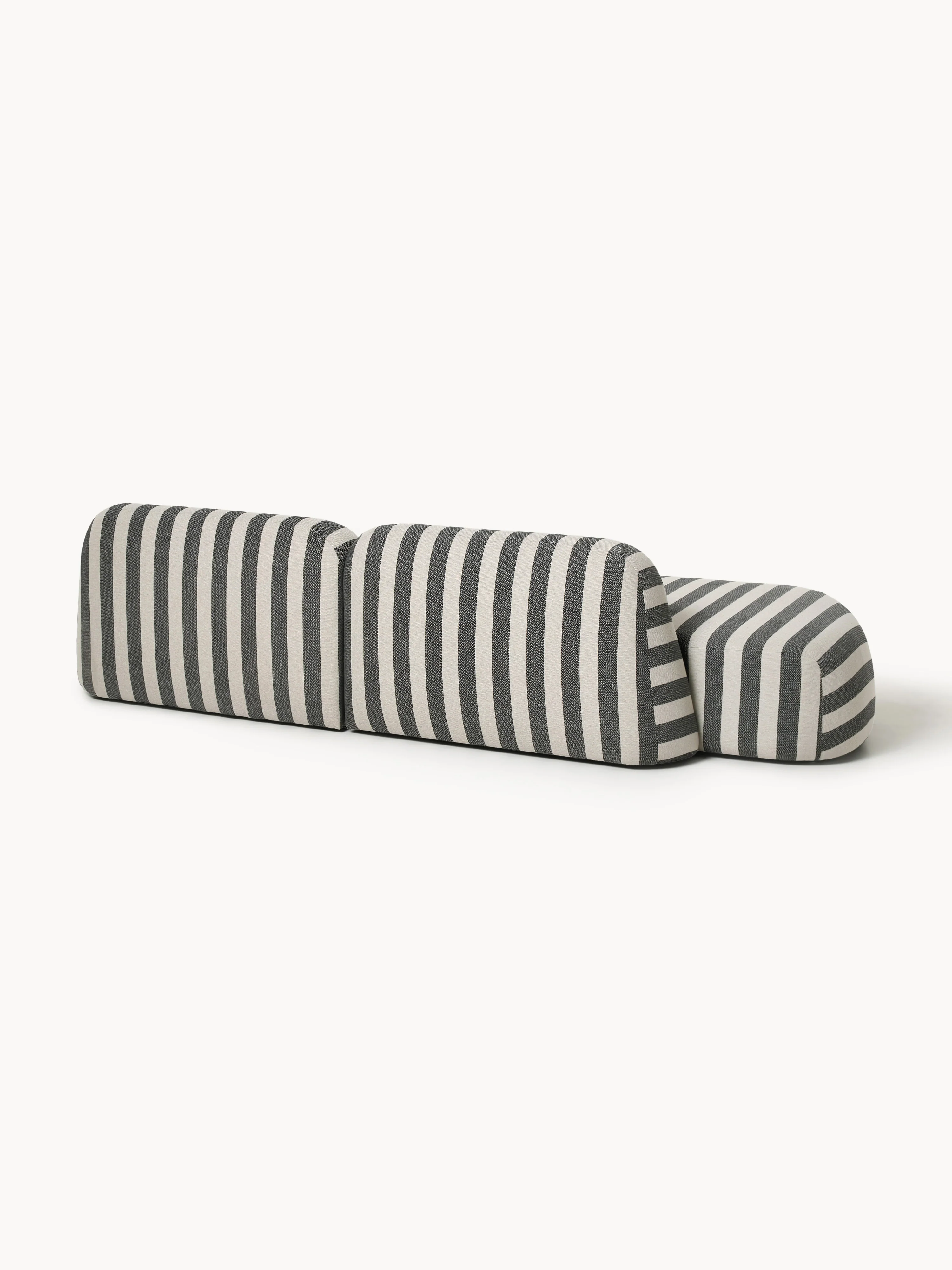Gestreepte chaise longue-module Wolke