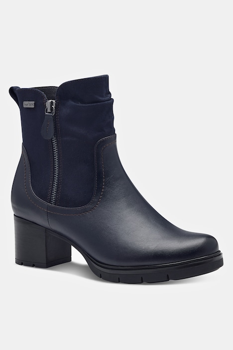 Stiefeletten, Jana Softline, vegan, Veloursoptik, Weite G