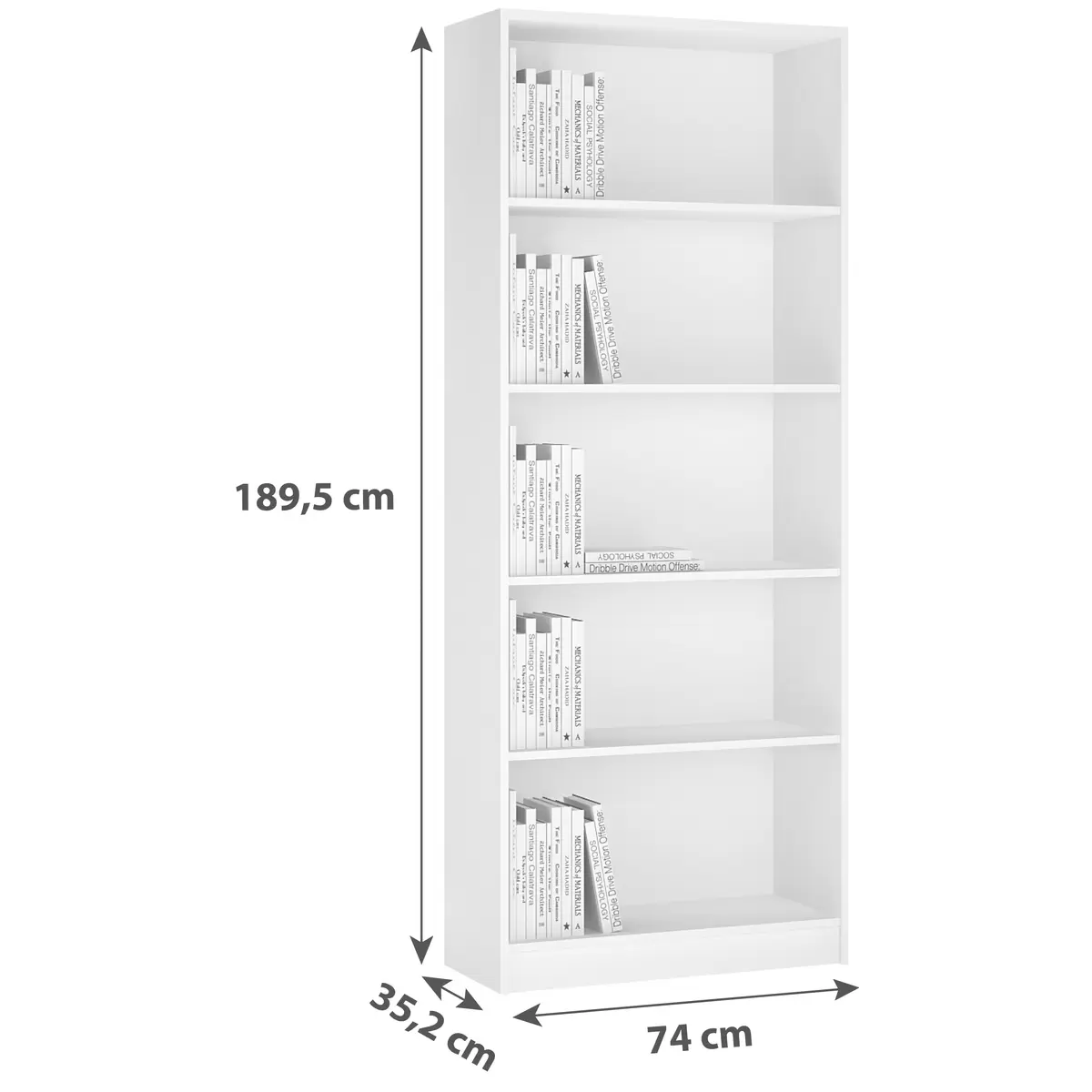 Bücherregal 4-You weiss