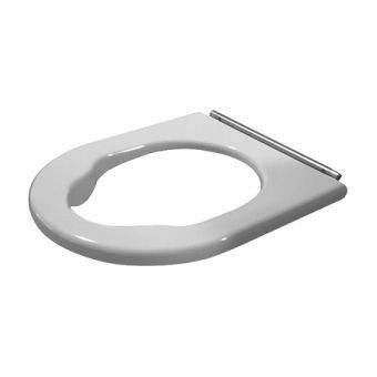 Duravit Starck 3 closetzitting zonder deksel Vital m. doorlopende scharnieren wit