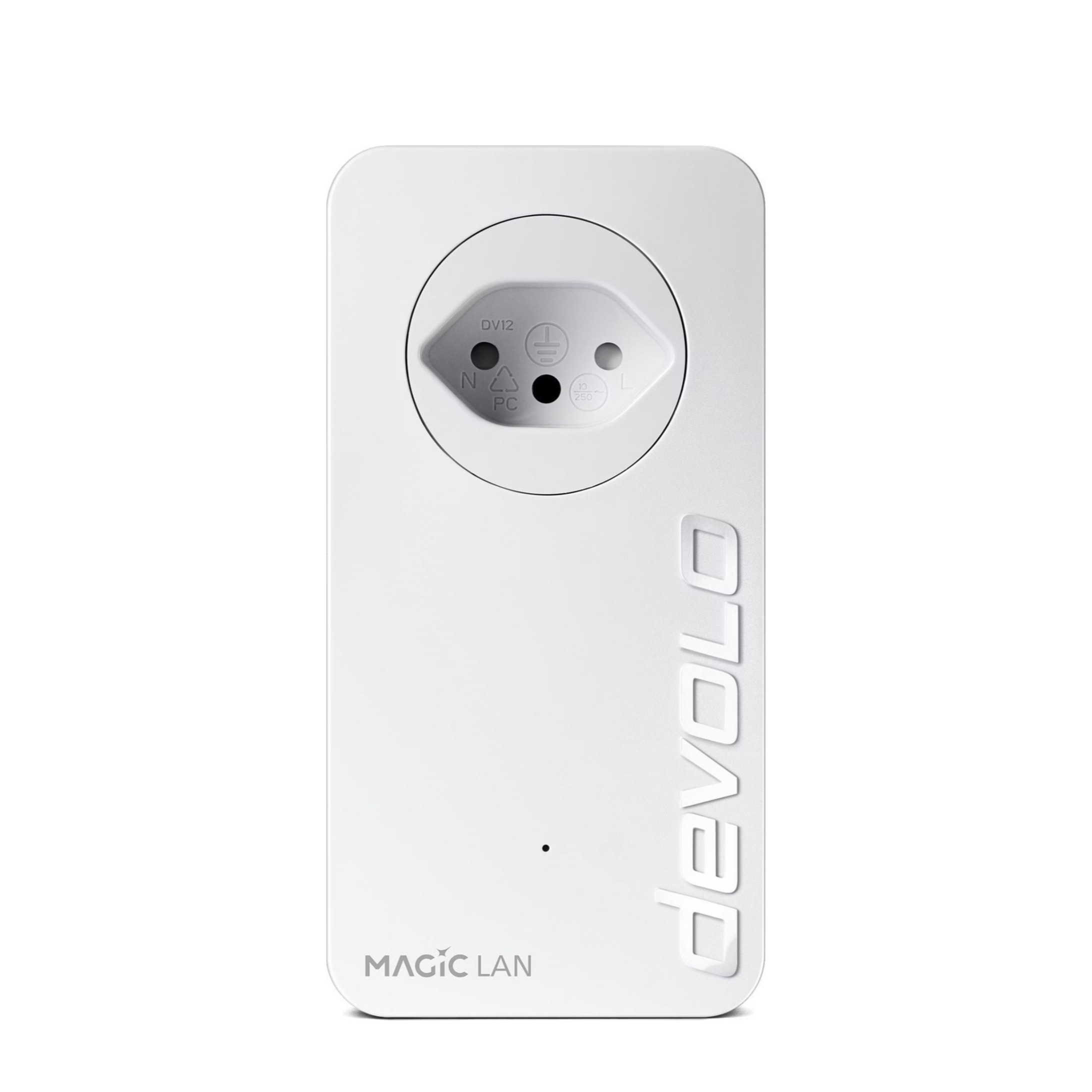 (2-tlg. Set) (1200Mbit/s) Magic 1 WiFi mini Starter Kit Gigabit WLAN Erweiterung Powerline Adapter mit Steckdose und 2x RJ45 (8564) - Weiss