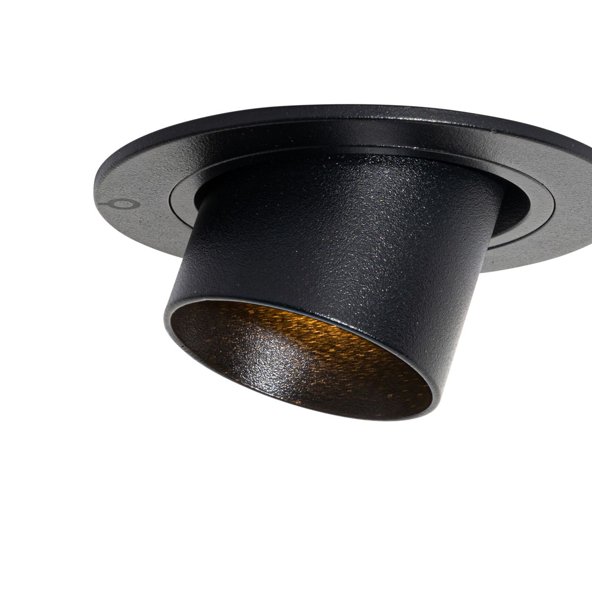 Moderne inbouwspot zwart GU10 35mm rond kantelbaar - Installa