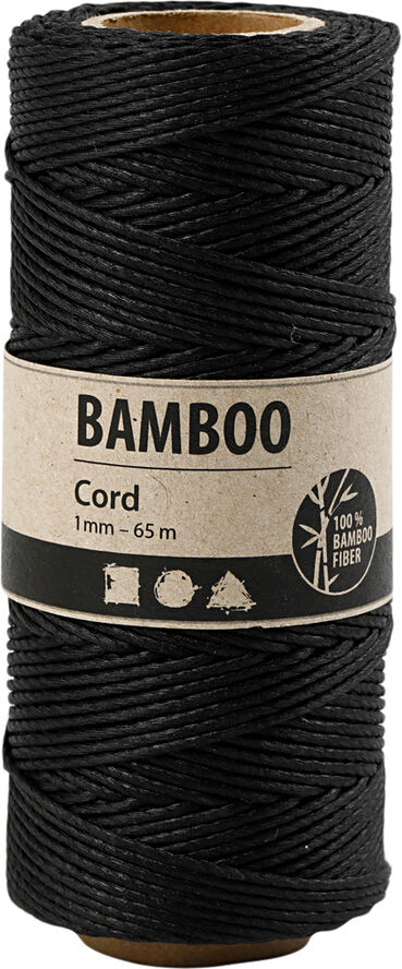 Creativ Company Bambussnor, tykkelse 1 mm.