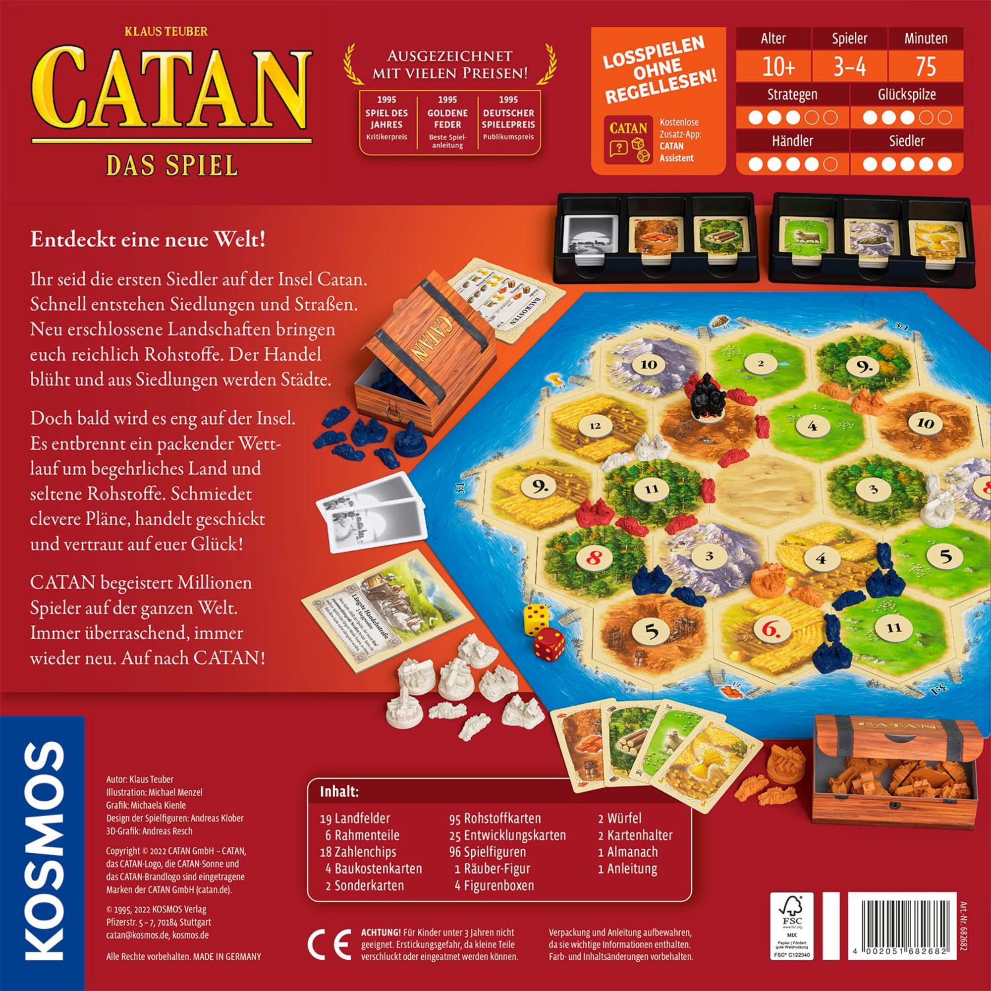 Kosmos Brettspiel CATAN - Das Spiel