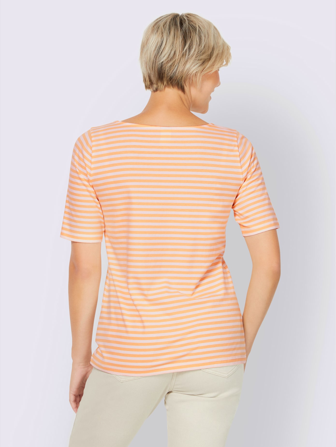 T-shirt séduisant motif à rayures