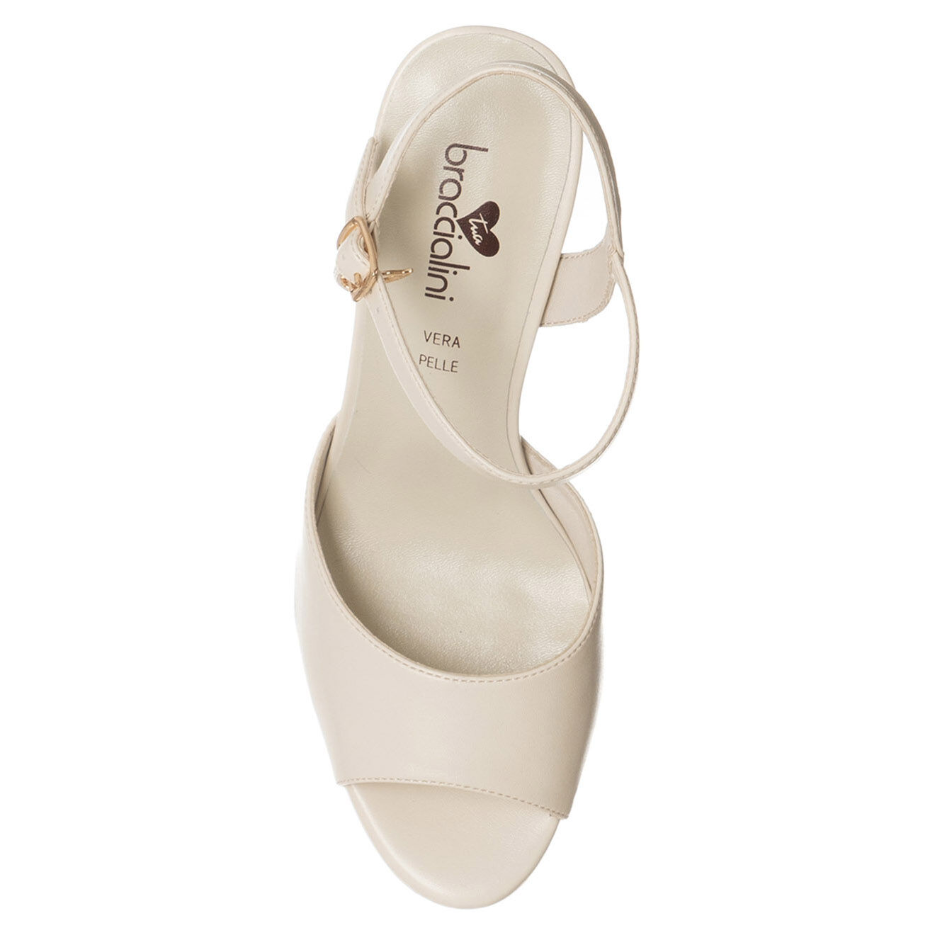 Tua By Braccialini Sandales compensées Emy beige/ivoire - Talon 12.5 cm