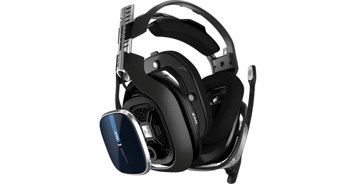 ASTRO GamingA40 TR headset over-ear gaming headset  (Zwart/blauw, PC, PlayStation 4)