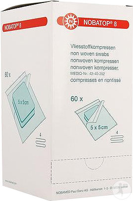 Noba Nobatop 8 Non-Tissé Stérile 5x5cm Pièces 60