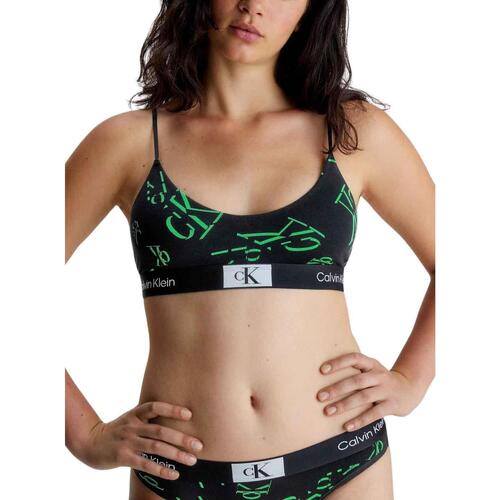 Calvin Klein Jeans - UNLINED BRALETTE ON THE DANCE FLOOR Negro