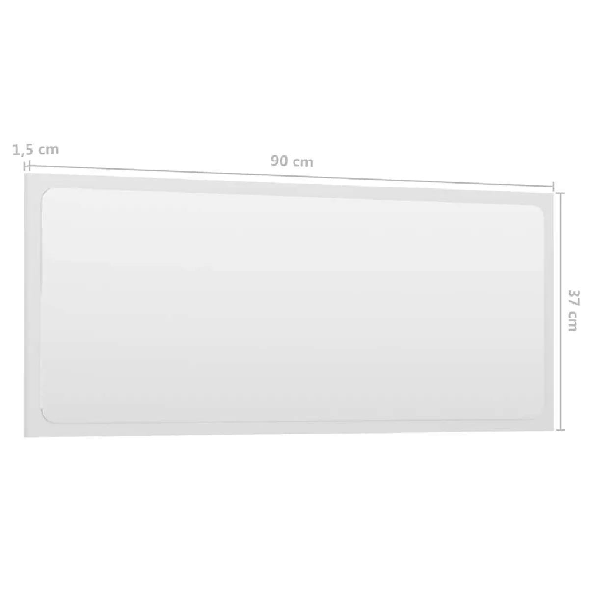 vidaXL Ensemble de meubles de salle de bain - Blanc brillant
