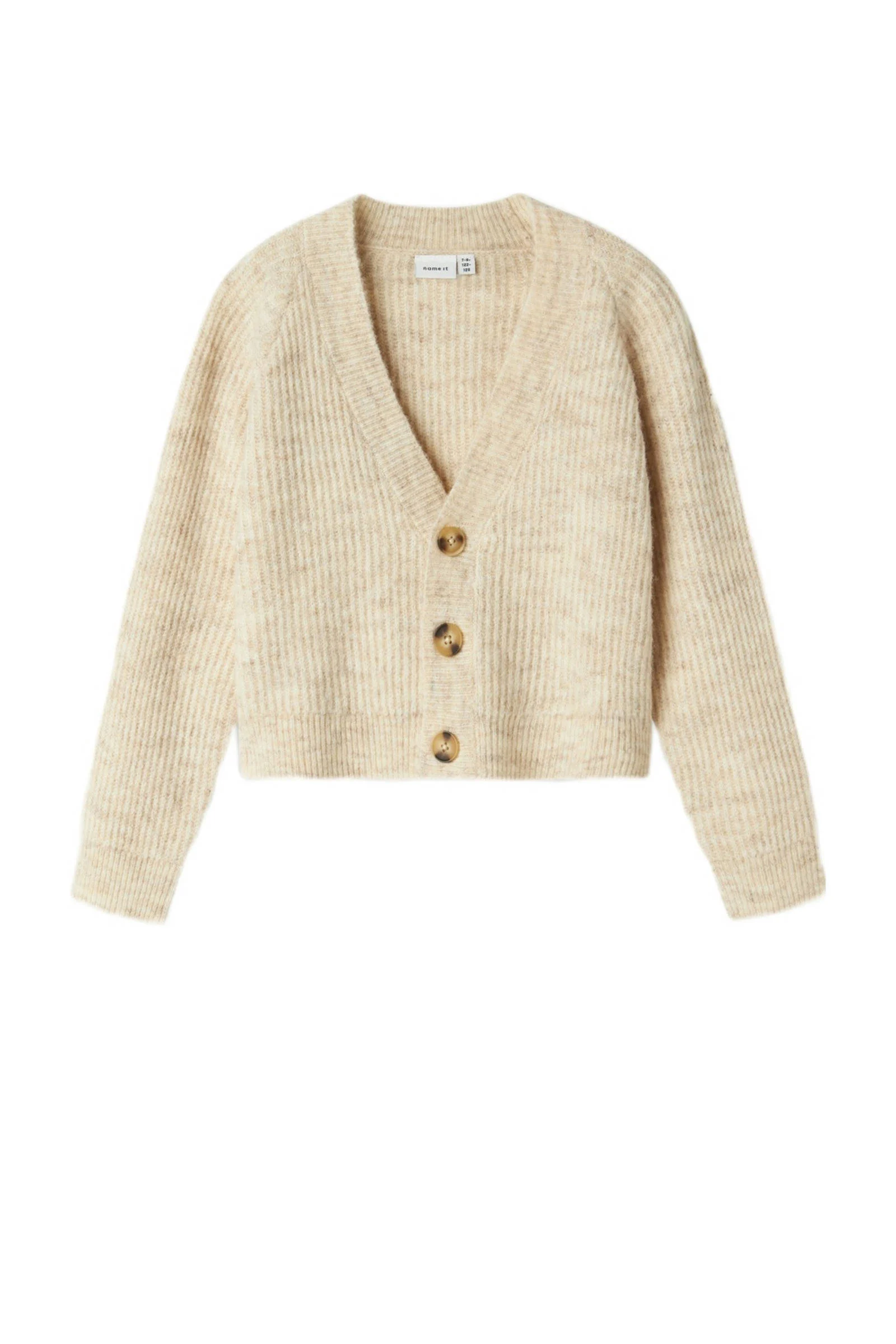 NAME IT gemêleerd vest NKFHOLLY beige