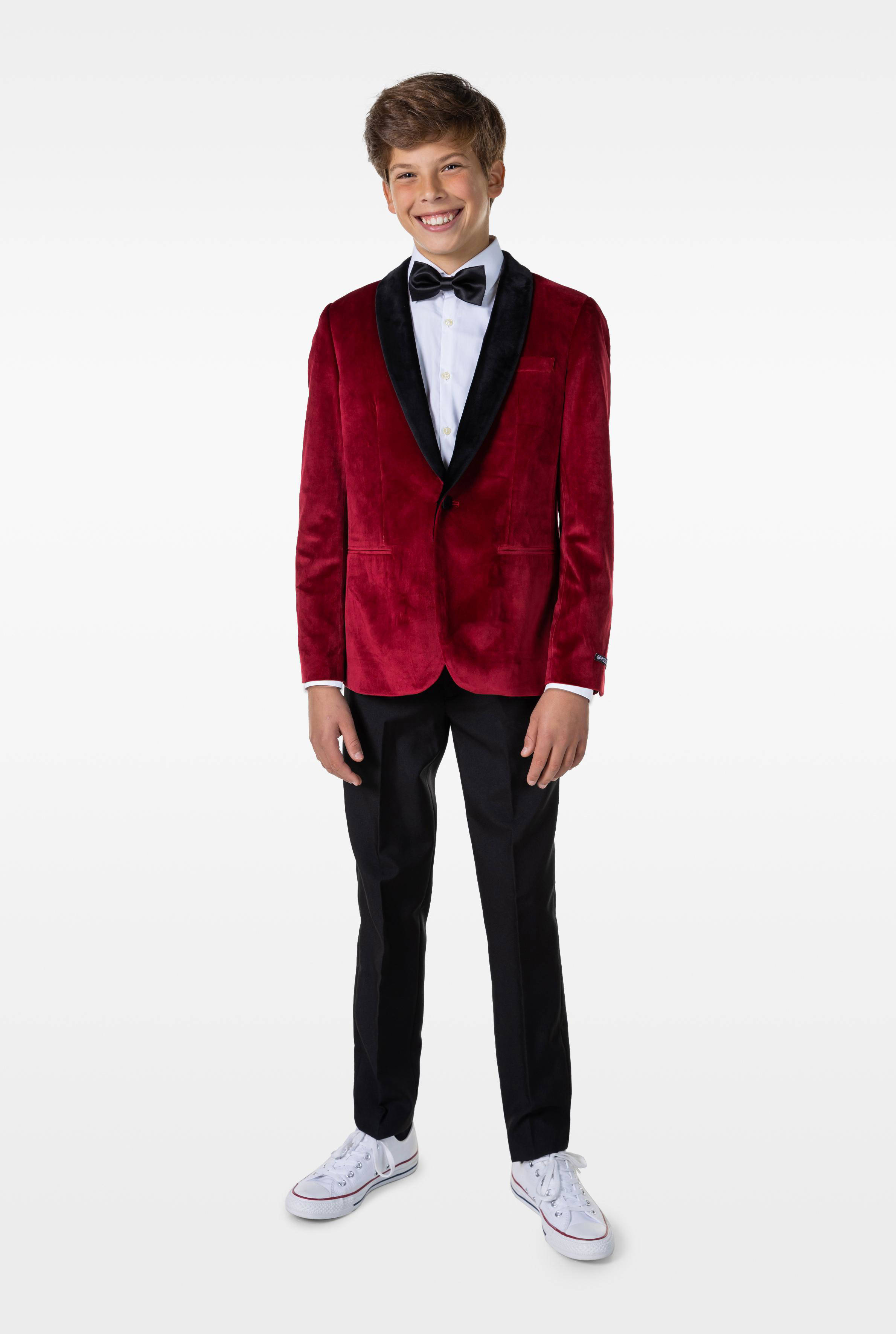 OppoSuits colbert Dinner Jacket rood/zwart