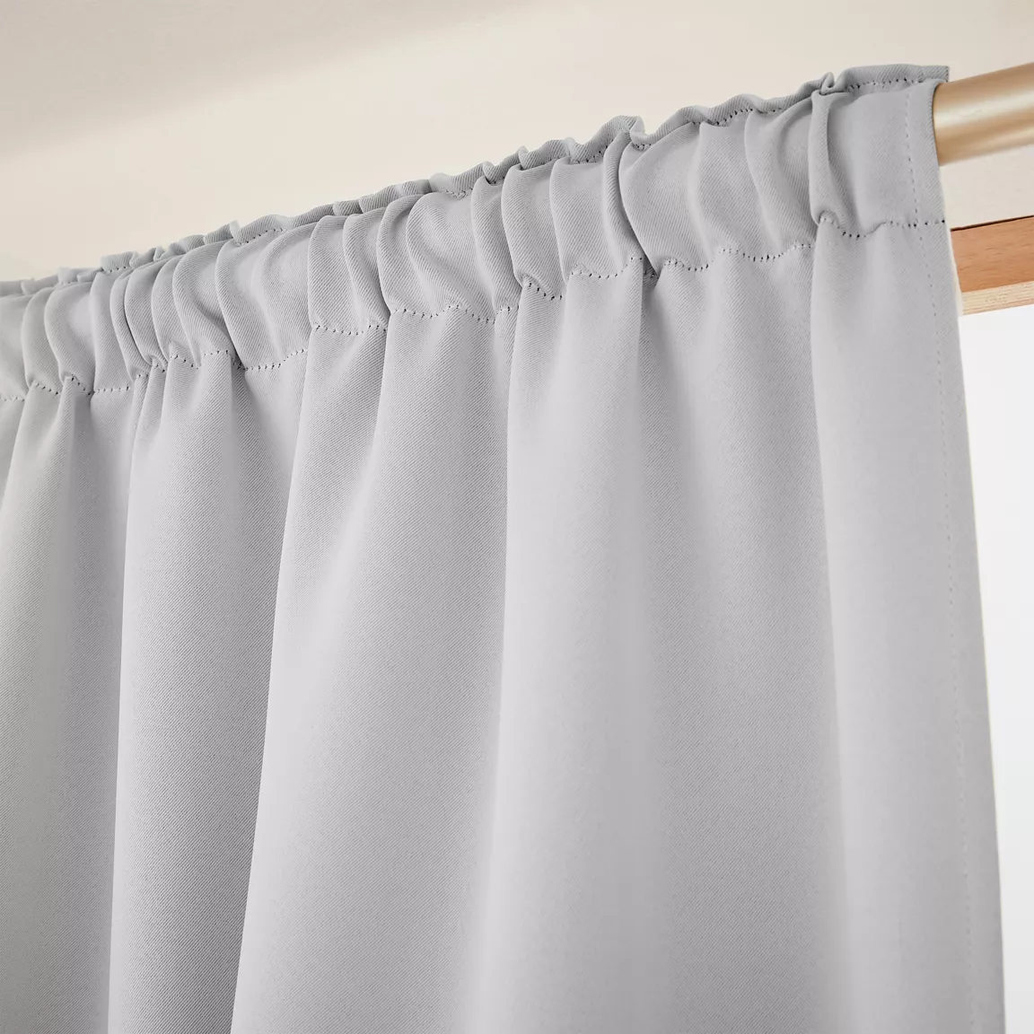 Rideau obscurcissant galon fronceur (140 x 260 cm) Dark Gris clair
