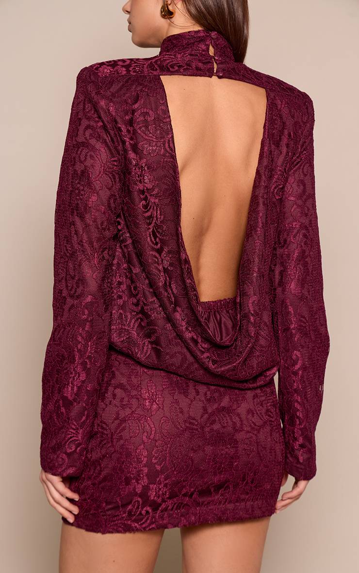 Rouge Vin Top Drapé À Épaulettes En Tissu Tissé