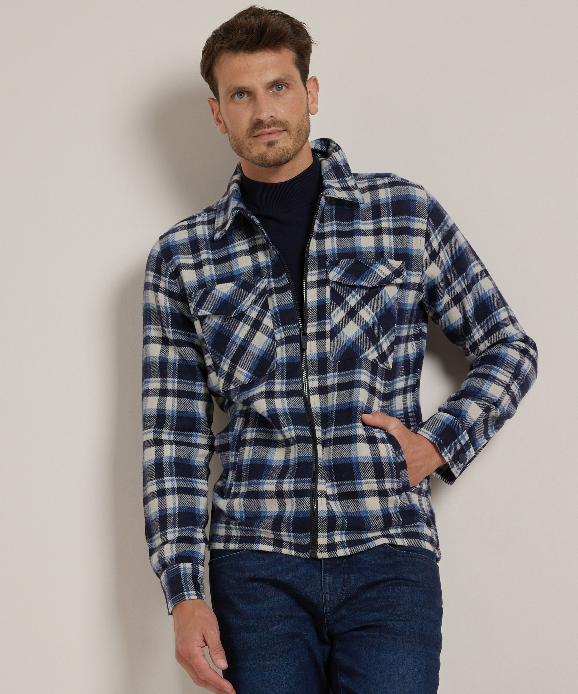 overshirt ruitjesprint