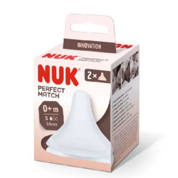 Nuk Perfect Match Tetina Silicone Tamanho S  0 Meses 2 Unidades