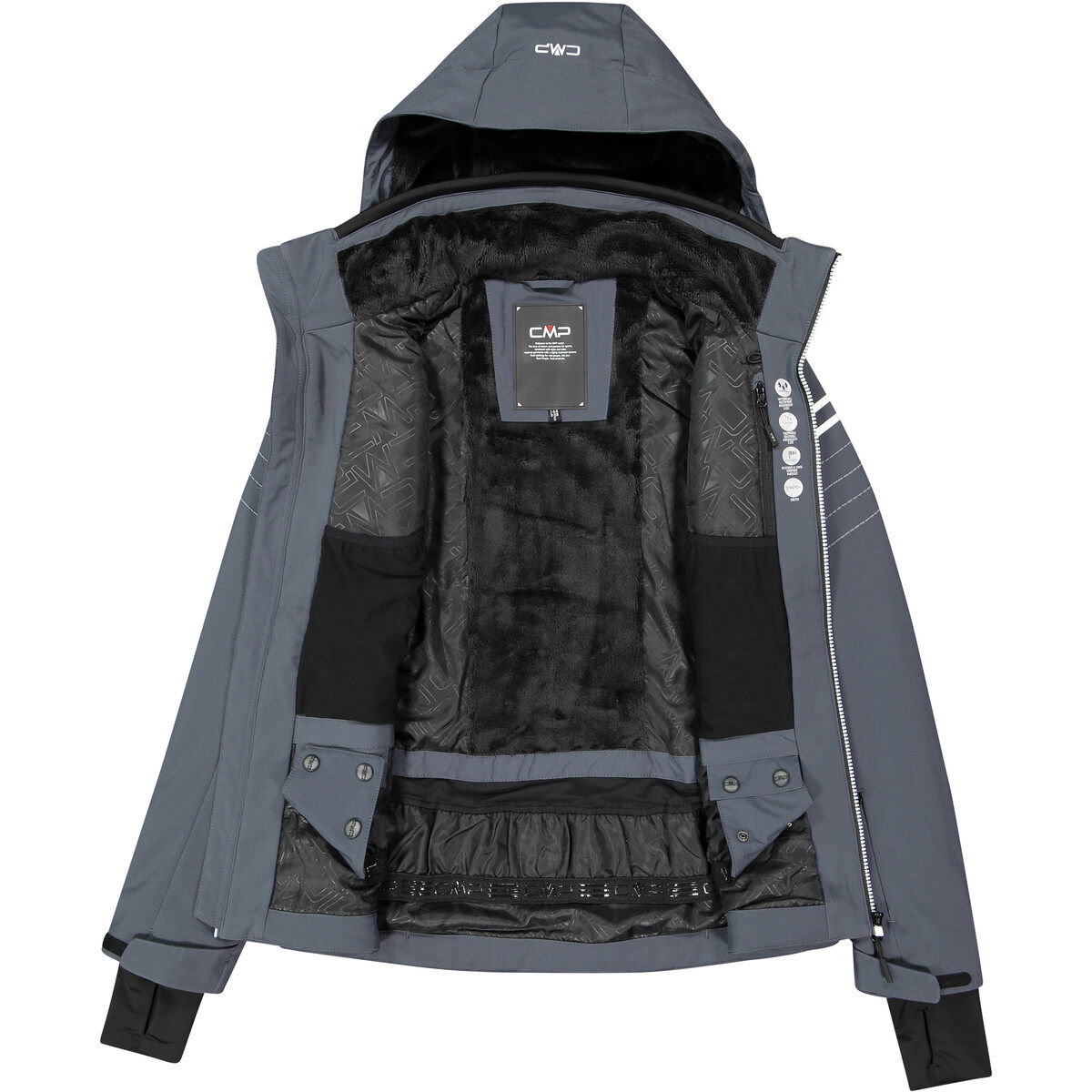 CMP Zip Hood Skijakke Dame
