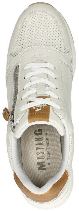 Mustang Veterschoenen Laag gebroken wit