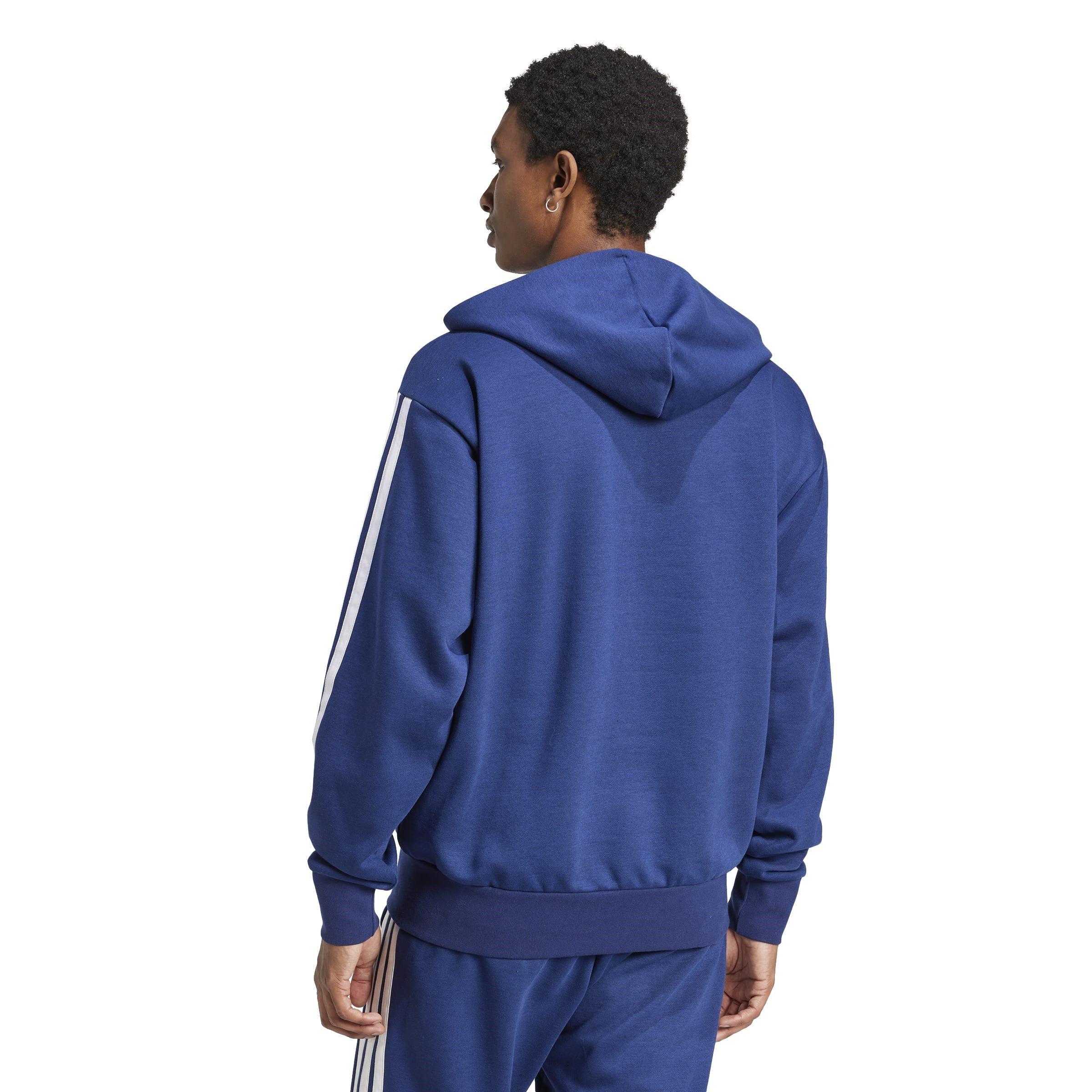 adidas Essentials Fleece 3-Stripes Full-Zip Hoodie Mens