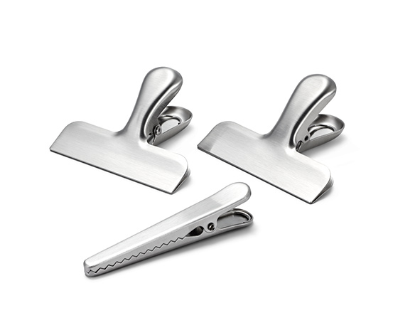 3 Edelstahl Aroma-Clips