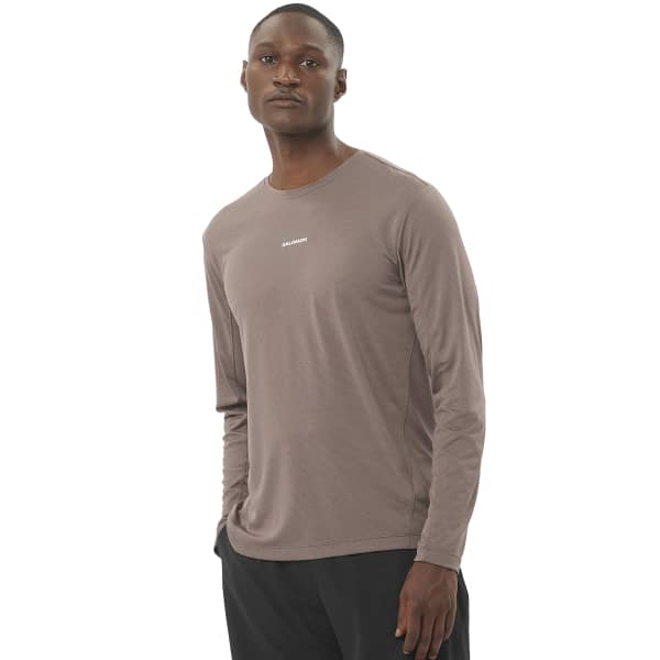 T-shirt trail SALOMON SHKOUT CORE LS TEE M IRON