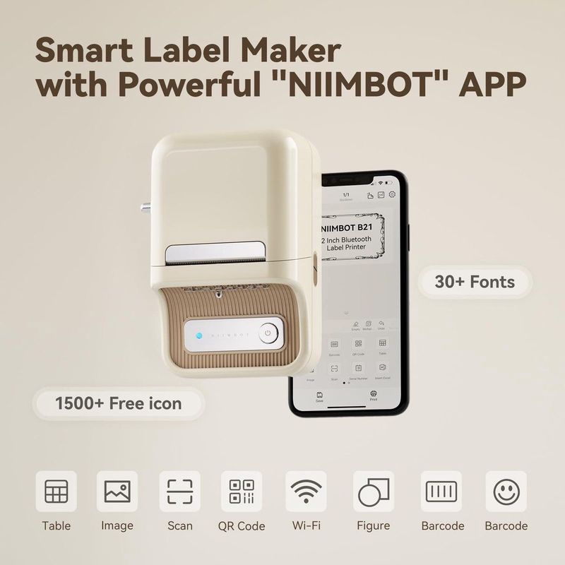 Niimbot - B21 Pro - Etikettenprinter - Thermisch - Bluetooth Verbinding - 300 dpi