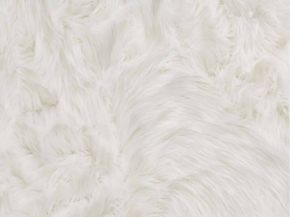 Tapis imitation peau de mouton SHEEP - 120 x 170 cm - blanc
