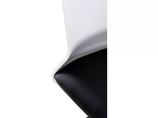 Chaise de bureau - Similicuir & Plastique - Noir - Apolda