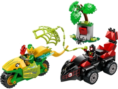 LEGO Spin en Electro achtervolging met dinosaurusvoertuigen (11198)