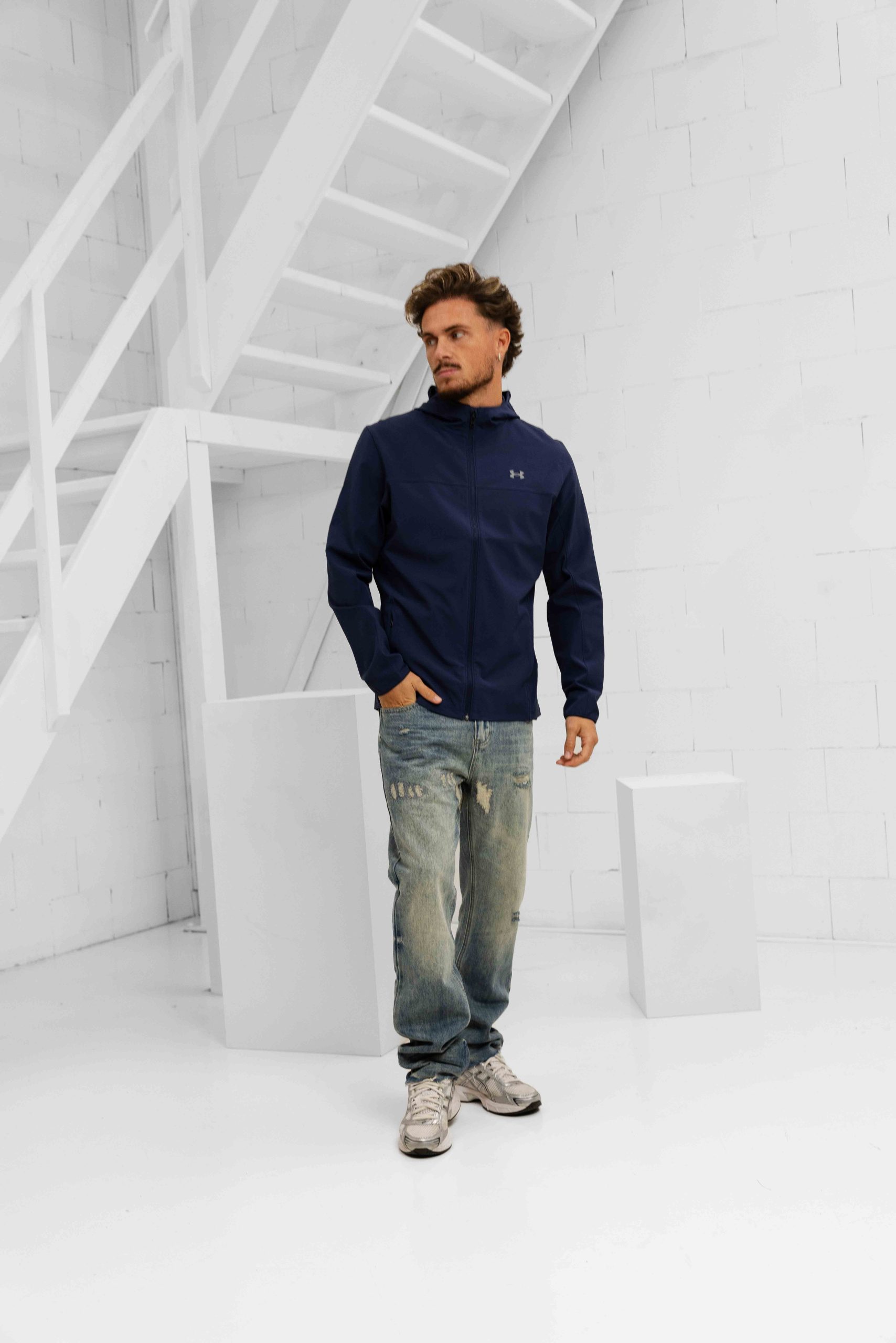 Under Armour Velociti Pro Storm Jack Heren Donkerblauw