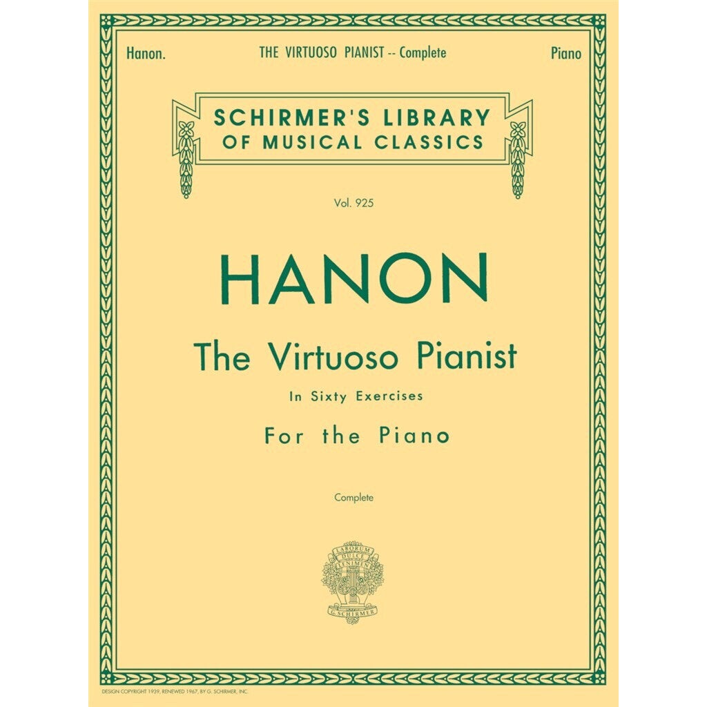 G. Schirmer Hanon: The Virtuoso Pianist - Complete in 60 Exercises for the Piano
