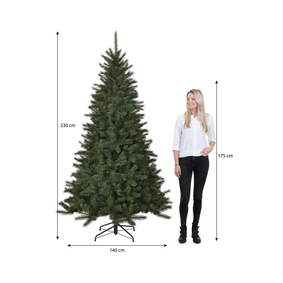 Black Box Trees Toronto Kunstkerstboom - H230 x Ø140 cm - Groen