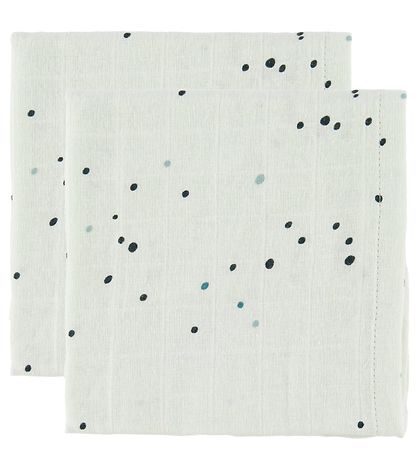 Done By Deer StofBlå - 70x70 - 2-pak - Blåe Dreamy Dots