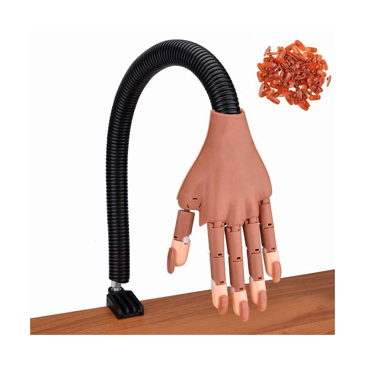 Nail Art mannekenghånd for negler