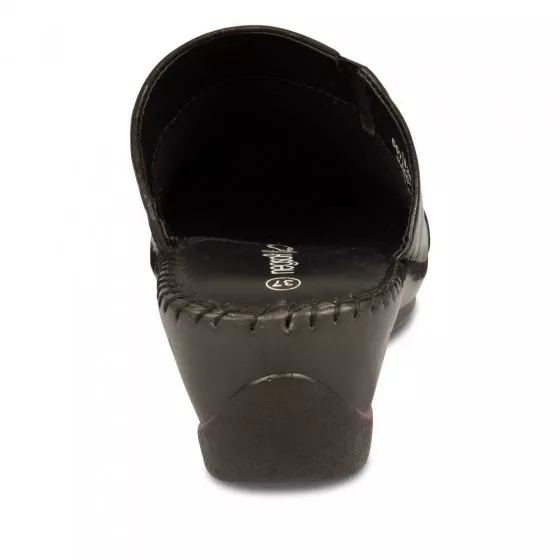 Mules NOIR NEOSOFT RELAX CUIR
