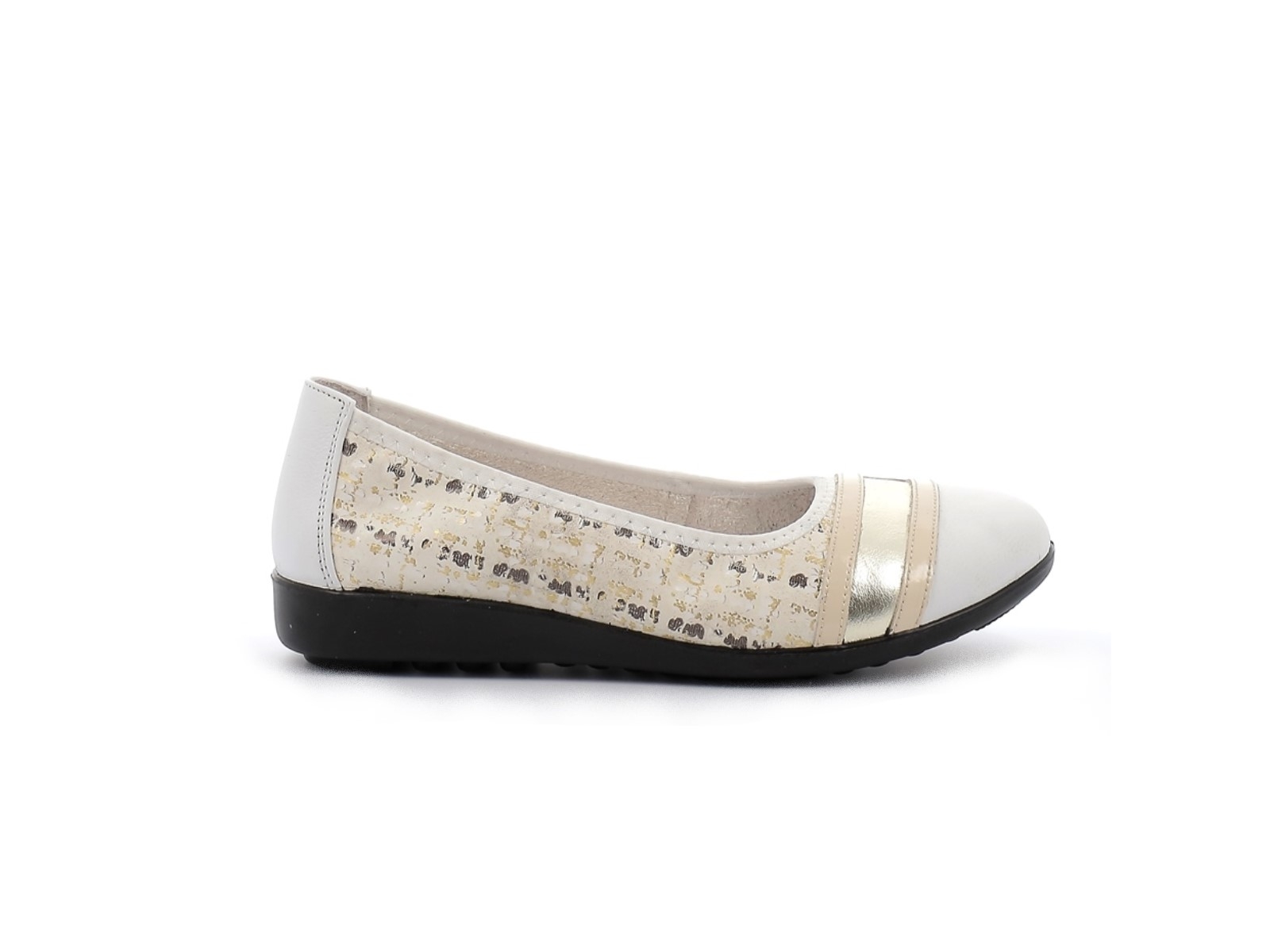Inea-LUXA Cuir Blanc-Or