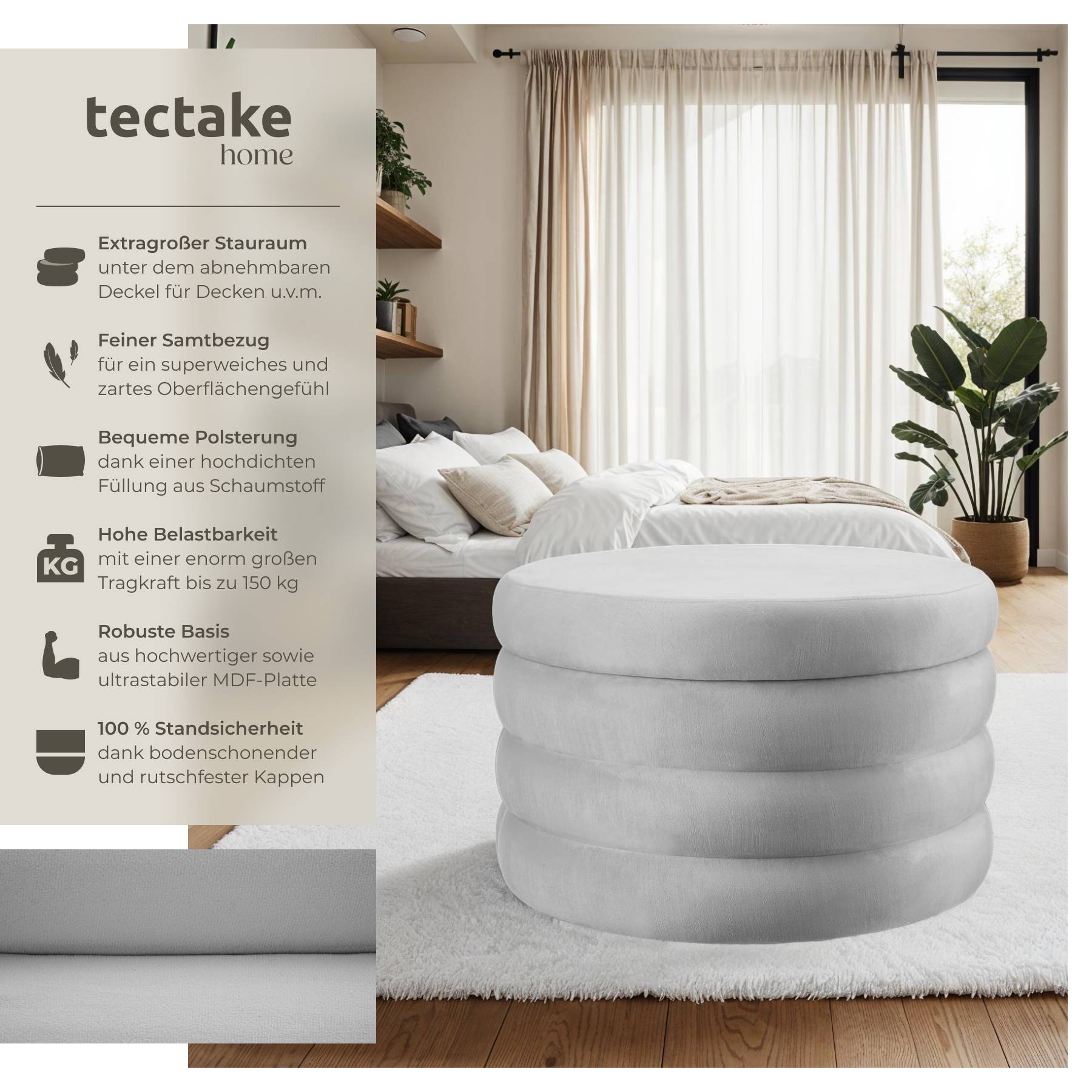 Sitzhocker mit Stauraum Altu XL