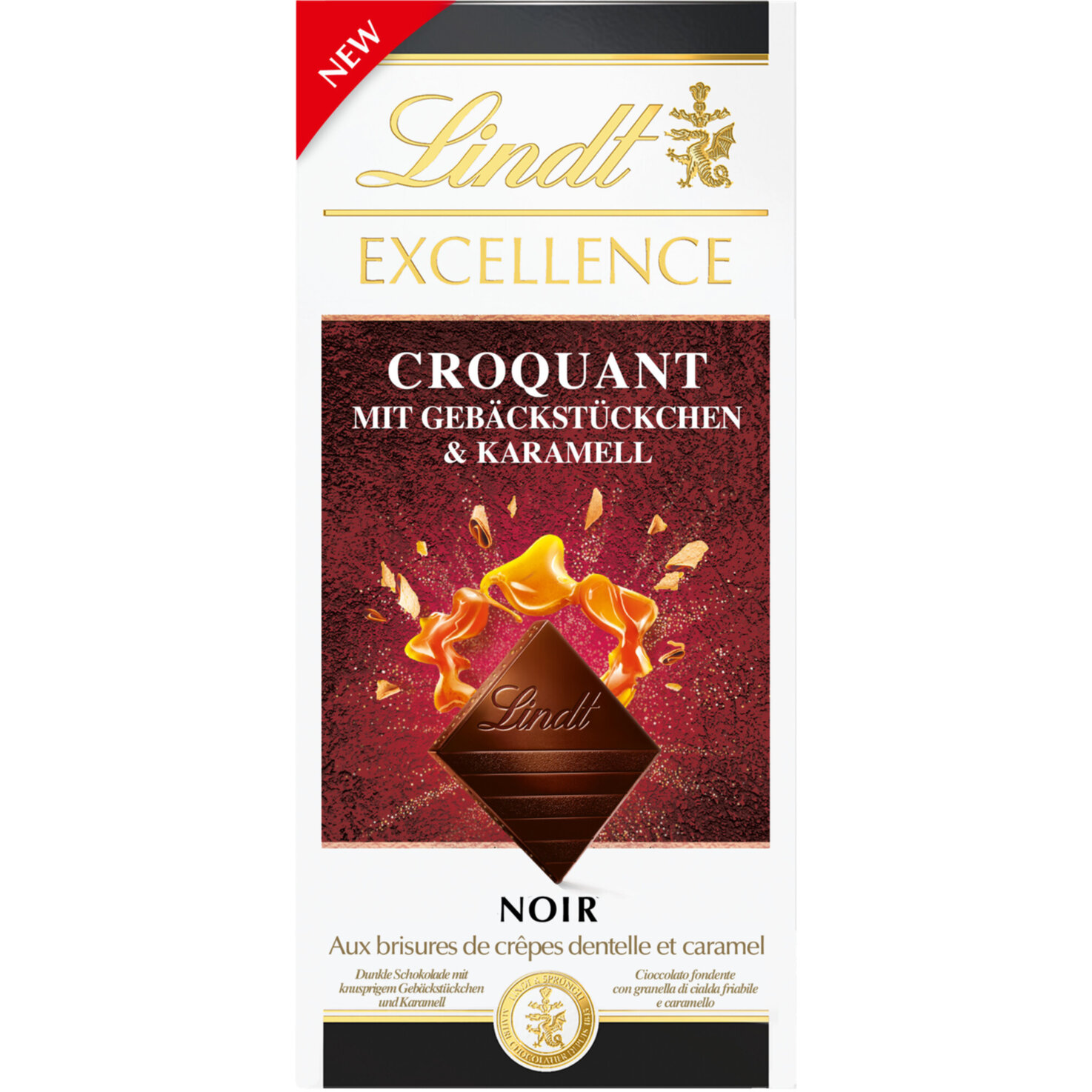 Lindt Excellence Dunkel Dentelle Caramel Tafelschokolade