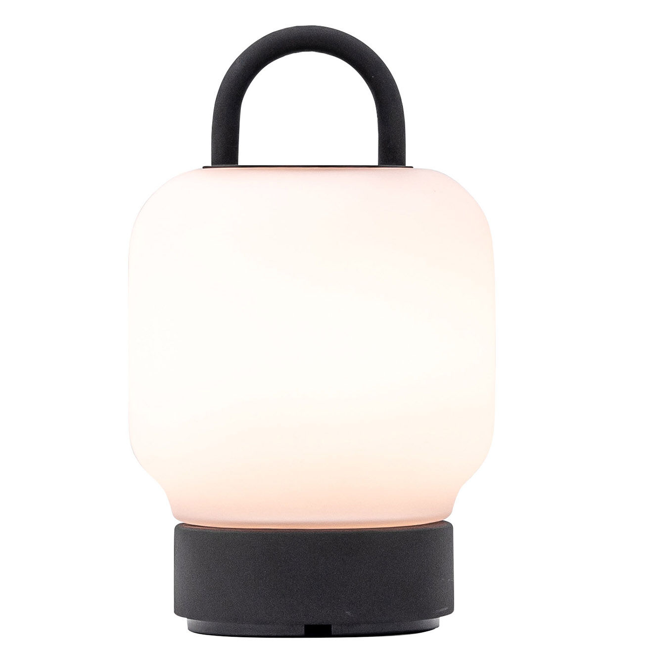 Kooduu Lampe de table Loome anthracite - 13x13x21 cm