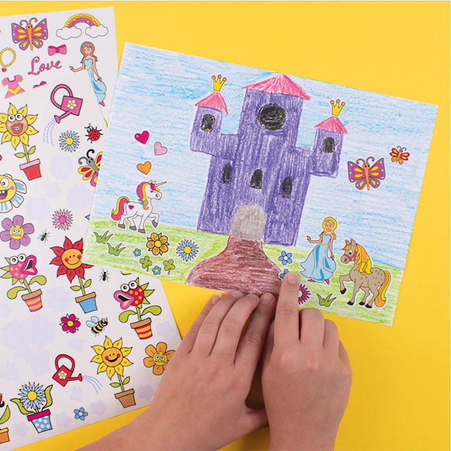 Stickers Mega Set Prinsesse 500 stk, Playbox