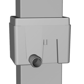 Garantia vulautomaat Quattro grijs kunststof Ø 70 tot 110 mm