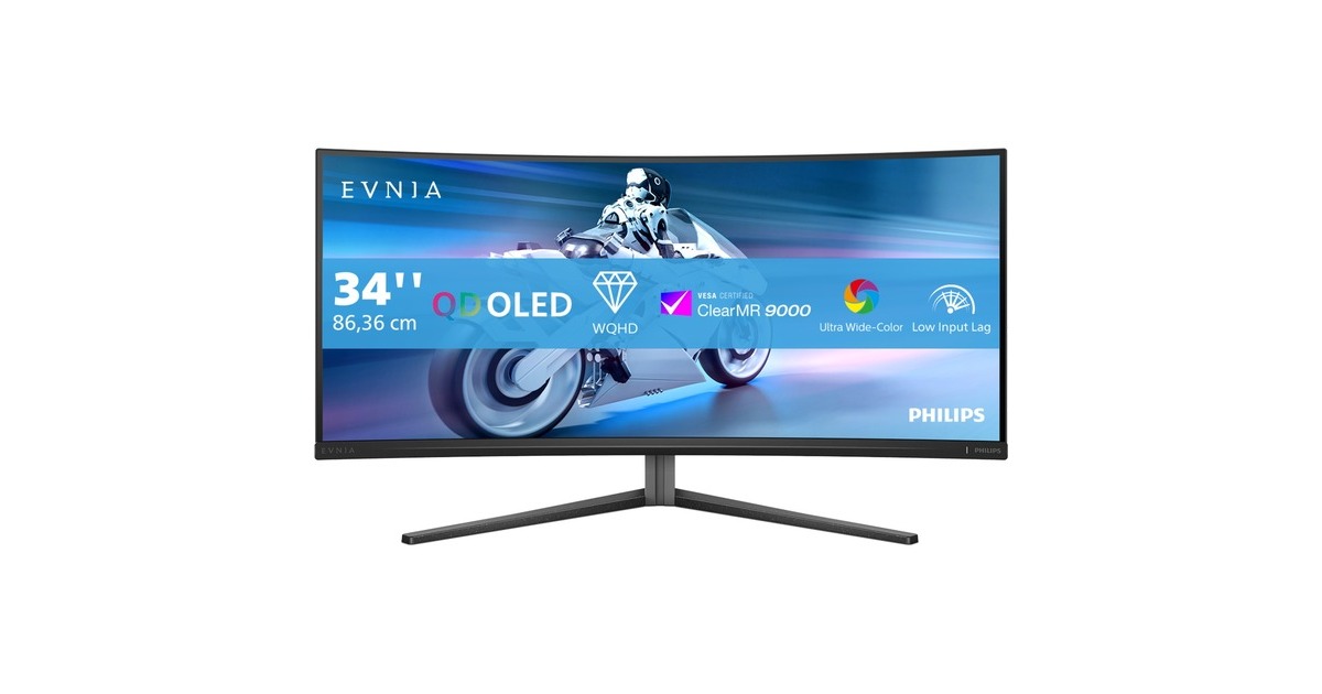 PhilipsEvnia Curved QD OLED 34