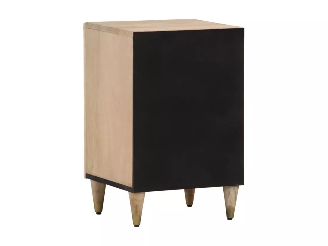 Armoire de salle de bain 38x33x58 cm bois massif de manguier