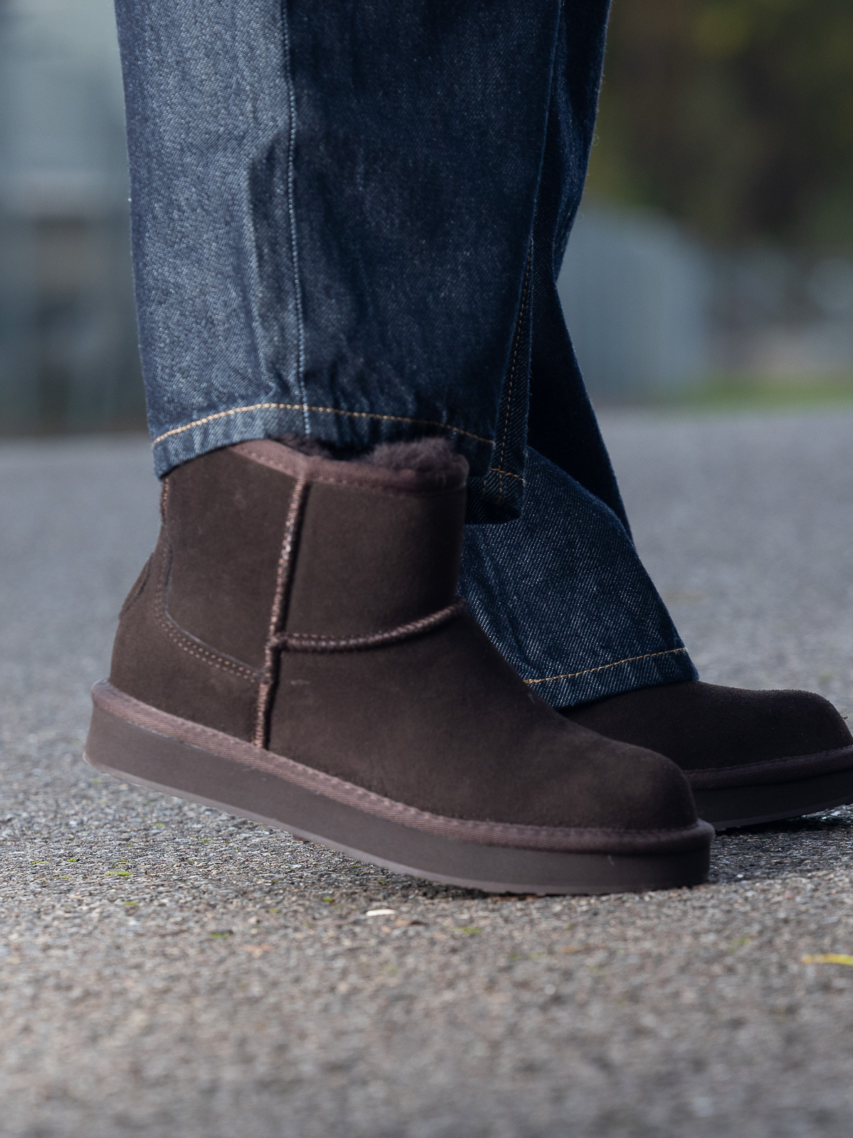 Nadigo Sheepskin Mid Dark Brown - Trapes Sko