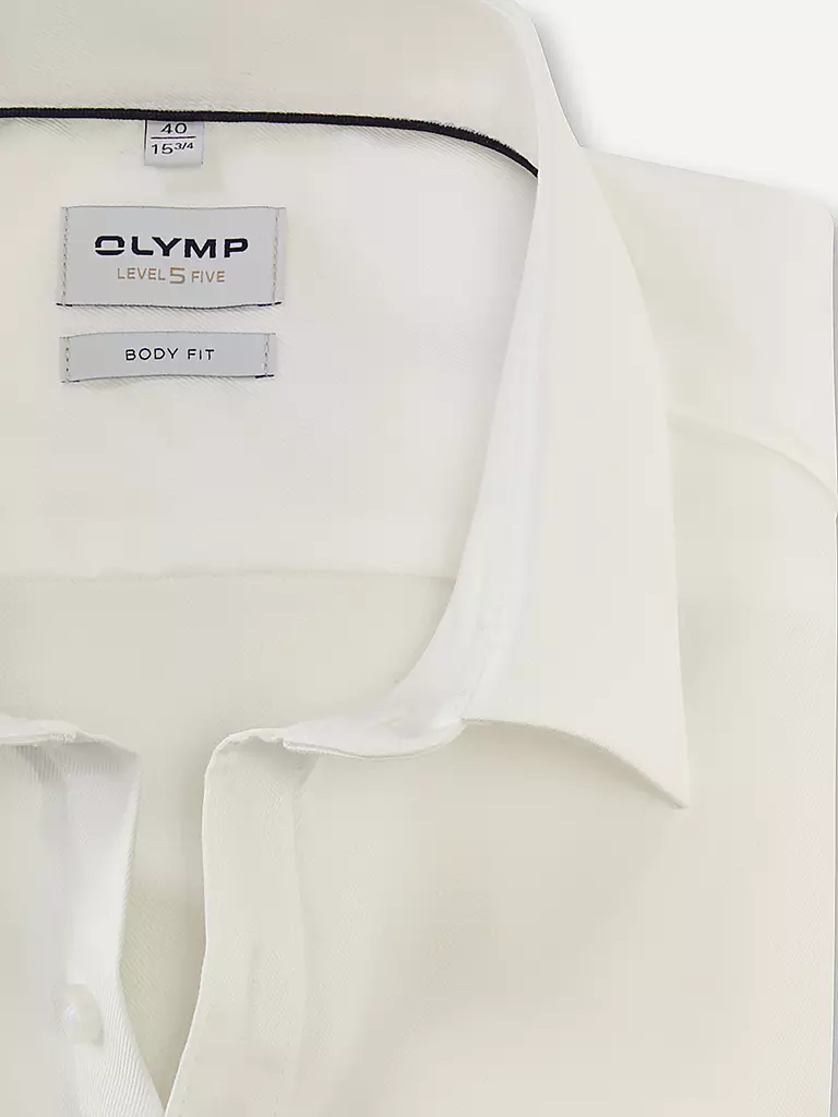 OLYMP LEVEL FIVE Hemd Body Fit Extralange Ärmel creme
