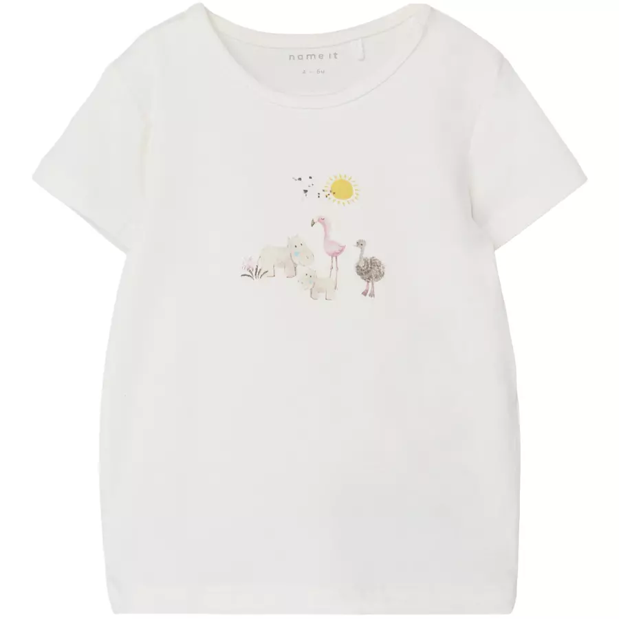 name it T-Shirt Nbfjutta White Alyssum