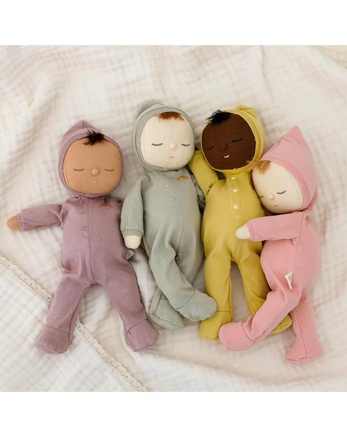 Stoffpuppe DOZY DINKUM - MOPPET (32cm) in rose