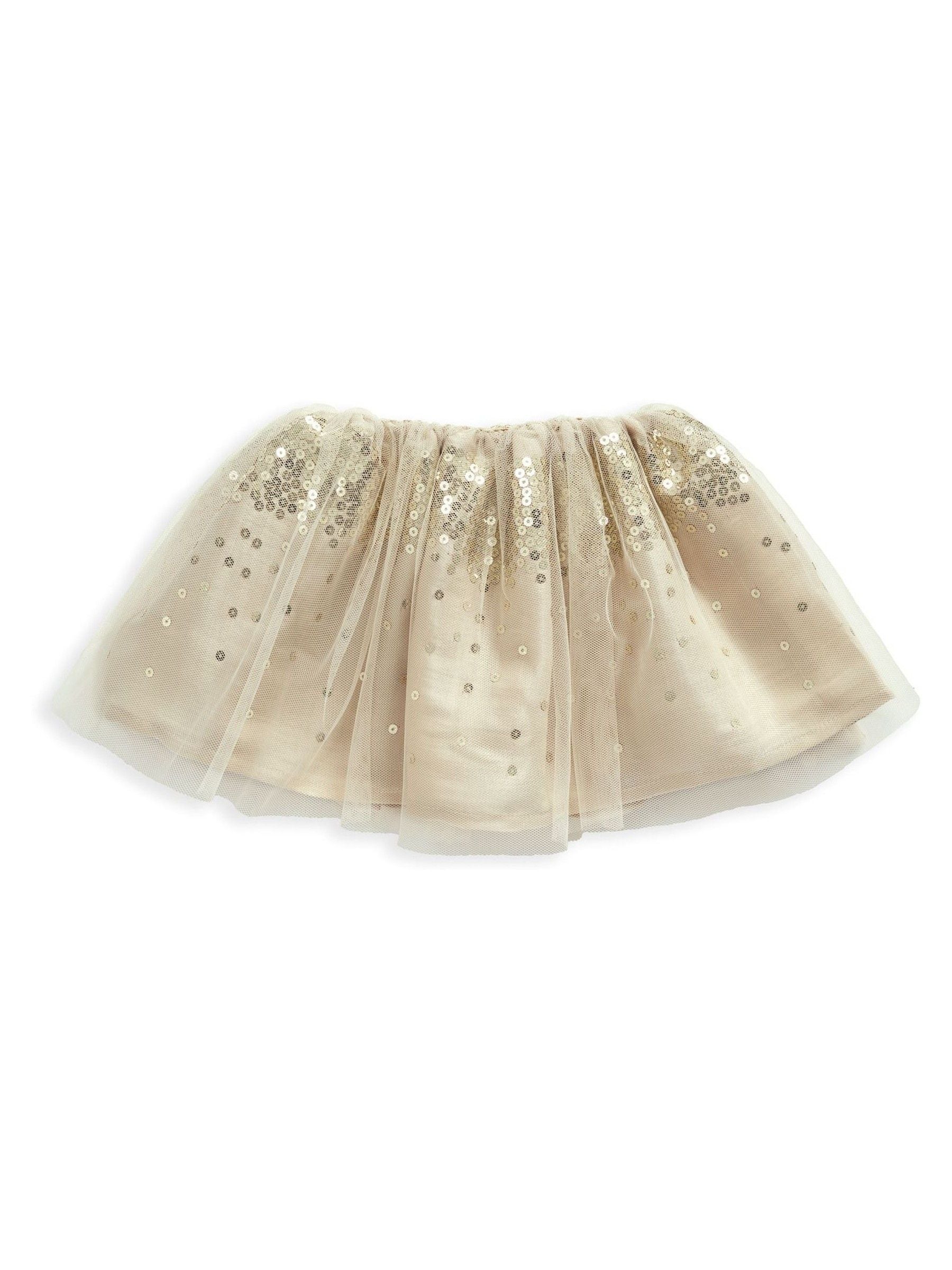 Mamas & Papas Velour Bodysuit & Sparkly Gold Tutu Set