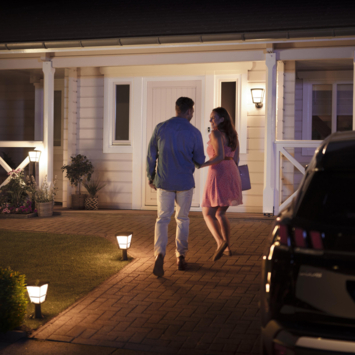 Philips Hue outdoor tuinpaal Econic zwart